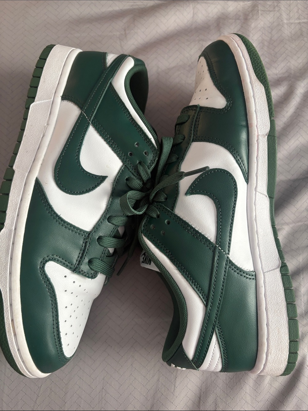 Nike Men’s Dunk Low — White and Green - Picture 2 of 3